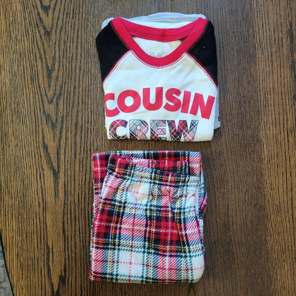 PLACE Cousin Crew 2021 Family Cotton and Fleece Pajama Set Size Medium 7/8 - Picture 3 of 7